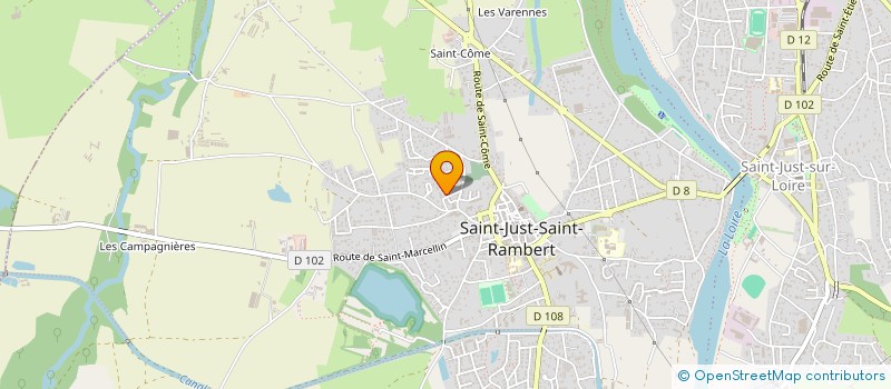 localisation de l'entreprise MONSIEUR ERIC CAPITAINE  SAINT-JUST-SAINT-RAMBERT