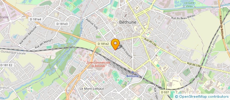 localisation de l'entreprise MONSIEUR ERIC CARDOT  BETHUNE