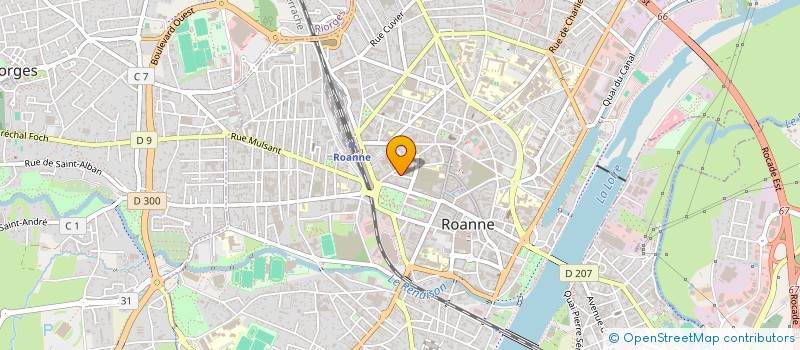 localisation de l'entreprise MONSIEUR ERIC CARJOT  ROANNE