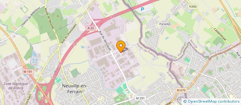 localisation de l'entreprise MONSIEUR ERIC CARPENTIER à TOURCOING