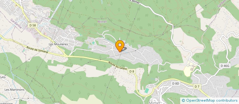 localisation de l'entreprise MONSIEUR ERIC CASABURI  MIMET