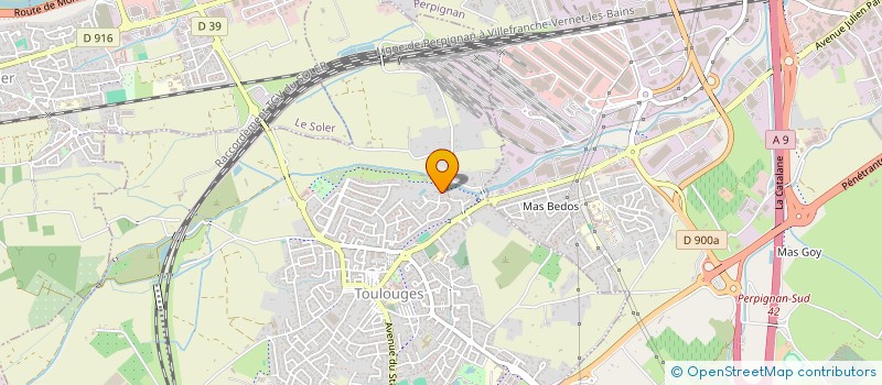 localisation de l'entreprise MONSIEUR ERIC CASEILLES  TOULOUGES