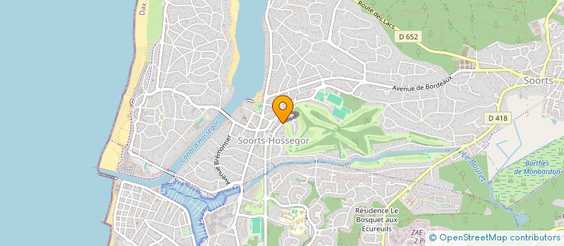 localisation de l'entreprise MONSIEUR ERIC CASSAN  SOORTS-HOSSEGOR