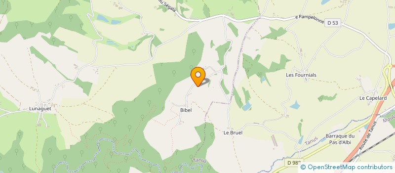 localisation de l'entreprise MONSIEUR ERIC CASTAGNES à PAMPELONNE
