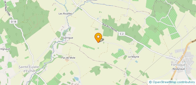 localisation de l'entreprise MONSIEUR ERIC CASTANG  FONROQUE