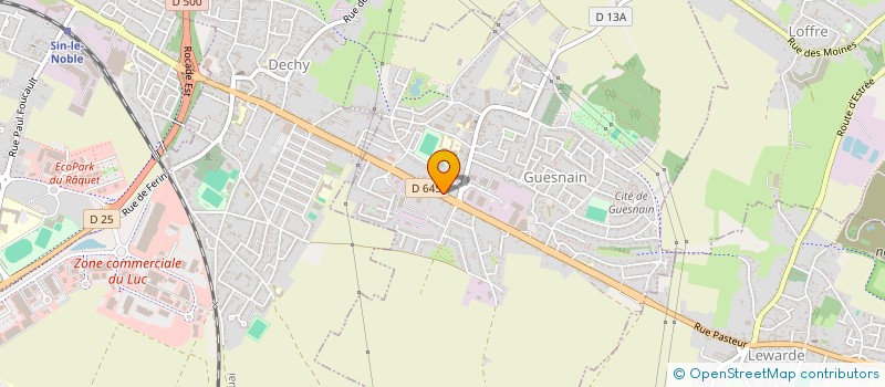 localisation de l'entreprise MONSIEUR ERIC CASTILLE  GUESNAIN