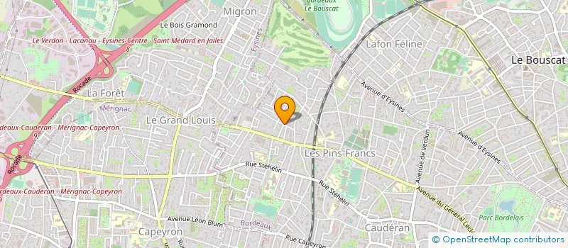 localisation de l'entreprise MONSIEUR ERIC CASTOR à BORDEAUX