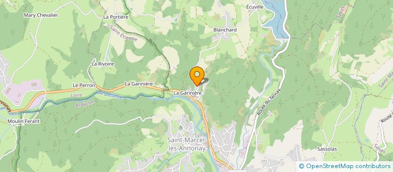 localisation de l'entreprise MONSIEUR ERIC CATINON à SAINT-MARCEL-LES-ANNONAY