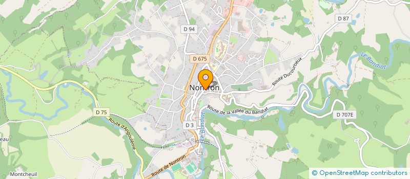 localisation de l'entreprise MONSIEUR ERIC CAVAILLE  NONTRON