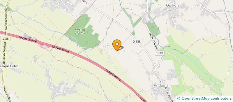 localisation de l'entreprise MONSIEUR ERIC CAZAJUS  ANDOINS