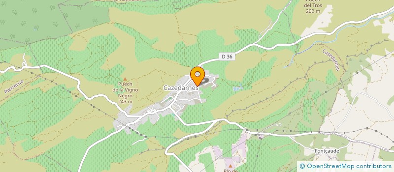 localisation de l'entreprise MONSIEUR ERIC CAZALS  CAZEDARNES