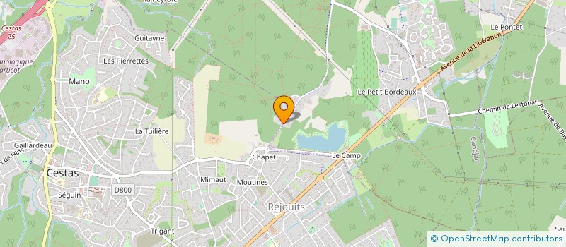 localisation de l'entreprise MONSIEUR ERIC CAZAUX  CANEJAN