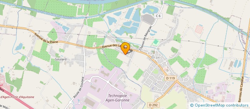 localisation de l'entreprise MONSIEUR ERIC CECOT  BRAX