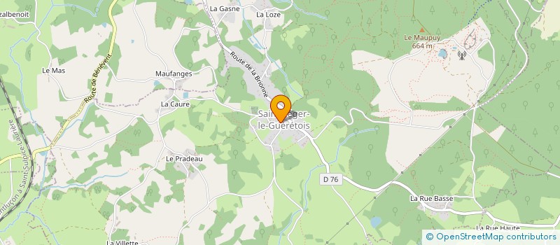 localisation de l'entreprise MONSIEUR ERIC CERBELLAUD à SAINTE-FEYRE
