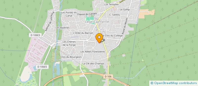 localisation de l'entreprise MONSIEUR ERIC CEREJA  LEGE-CAP-FERRET