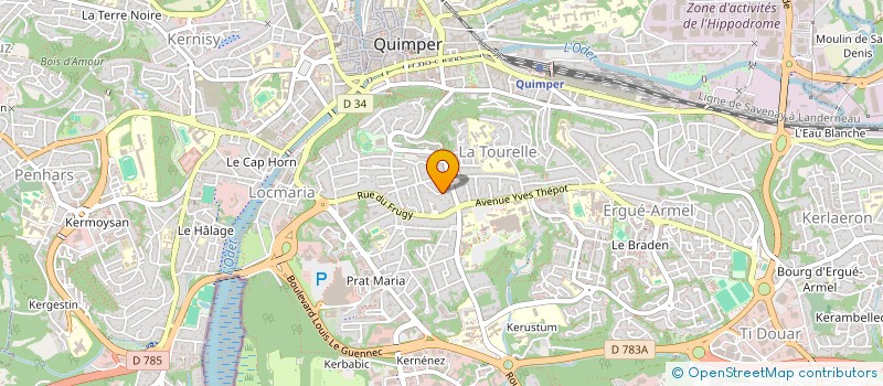 localisation de l'entreprise MONSIEUR ERIC CESSOU à QUIMPER