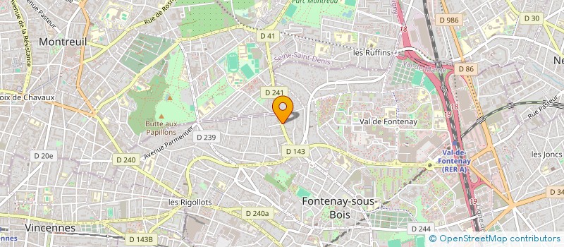 localisation de l'entreprise MONSIEUR ERIC CESTARI à FONTENAY-SOUS-BOIS