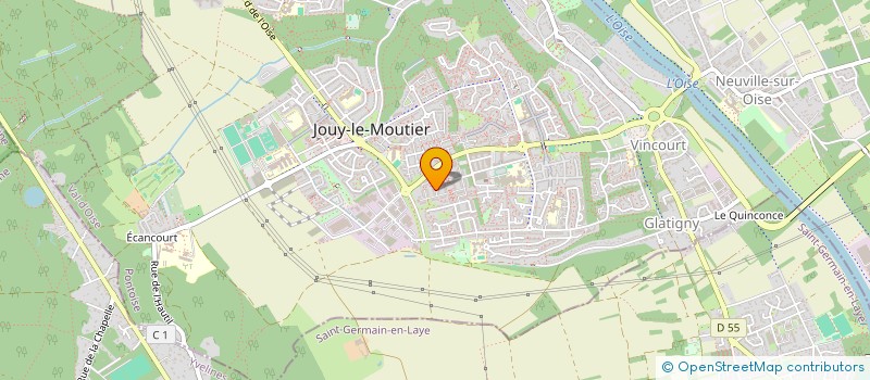 localisation de l'entreprise MONSIEUR ERIC CHABROL  JOUY-LE-MOUTIER