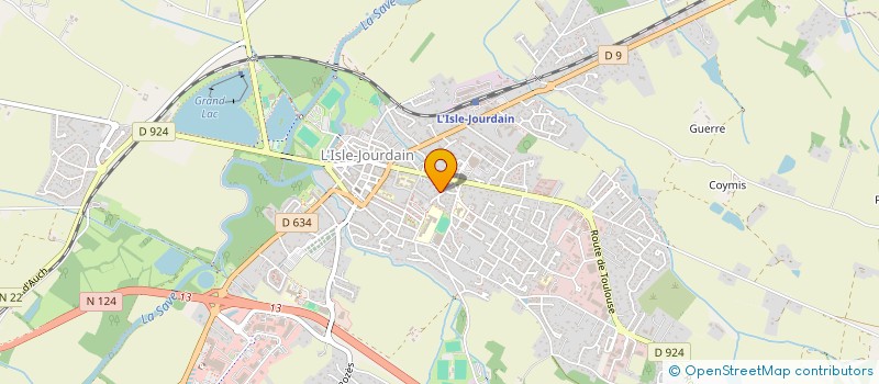 localisation de l'entreprise MONSIEUR ERIC CHAGNARD  L'ISLE-JOURDAIN