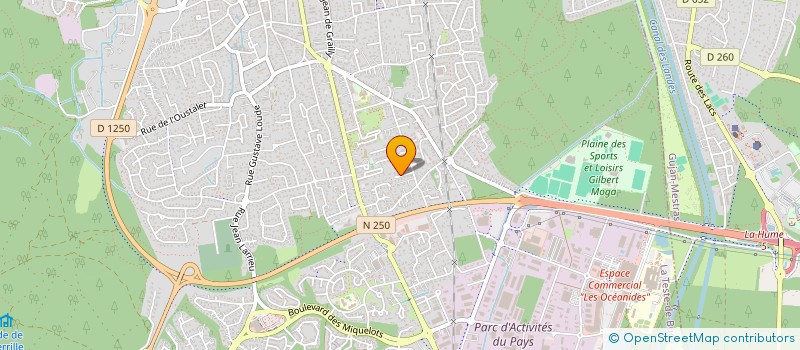 localisation de l'entreprise MONSIEUR ERIC CHAGNAUD à LA TESTE DE BUCH