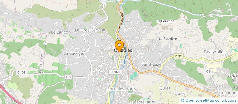 localisation de l'entreprise MONSIEUR ERIC CHAGNIARD  OLLIOULES