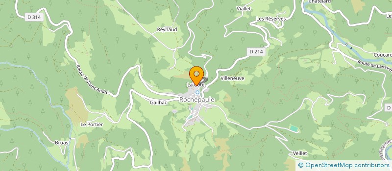 localisation de l'entreprise MONSIEUR ERIC CHALLAYE  ROCHEPAULE