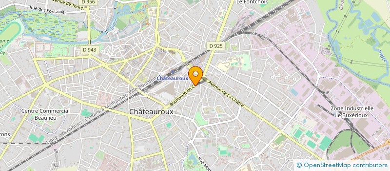 localisation de l'entreprise MONSIEUR ERIC CHALMAIN à CHATEAUROUX
