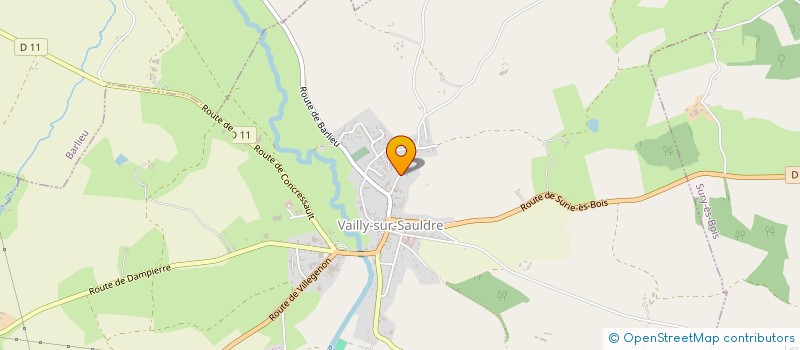 localisation de l'entreprise MONSIEUR ERIC CHAMAILLARD à VAILLY-SUR-SAULDRE