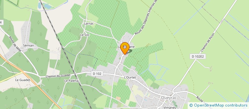 localisation de l'entreprise MONSIEUR ERIC CHAMBAUD  QUEYRAC