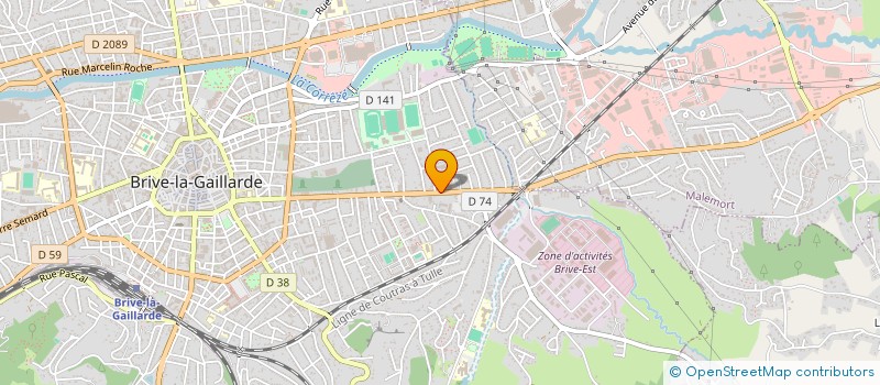 localisation de l'entreprise MONSIEUR ERIC CHAMBELIN à BRIVE-LA-GAILLARDE