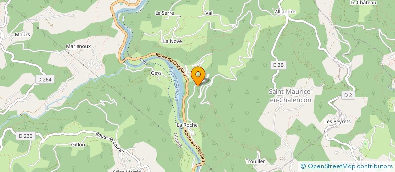 localisation de l'entreprise MONSIEUR ERIC CHAMBON  SAINT-MAURICE-EN-CHALENCON