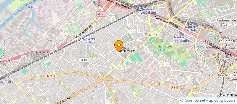 localisation de l'entreprise MONSIEUR ERIC CHANTEUX à NANTERRE