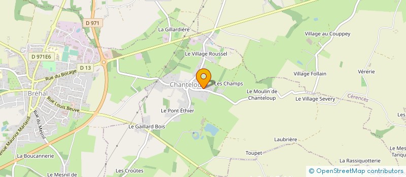 localisation de l'entreprise MONSIEUR ERIC CHAPELLE  CERENCES