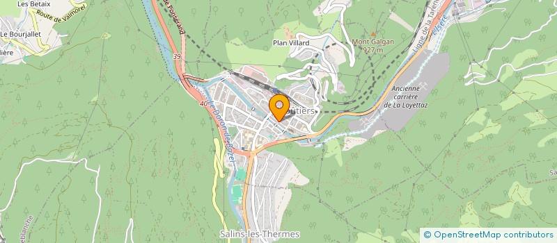 localisation de l'entreprise MONSIEUR ERIC CHAPLIN  COURCHEVEL