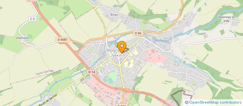 localisation de l'entreprise MONSIEUR ERIC CHAPOUTIER  MAGNY-EN-VEXIN