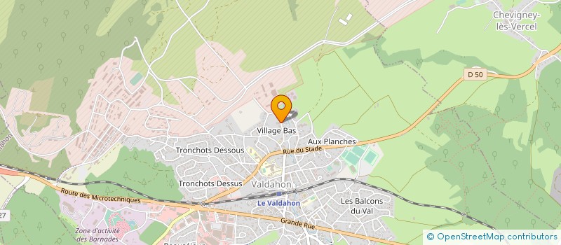 localisation de l'entreprise MONSIEUR ERIC CHAPUIS à VALDAHON