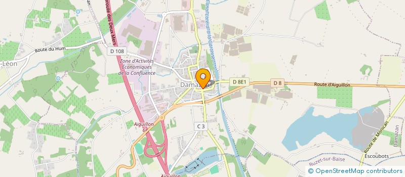 localisation de l'entreprise MONSIEUR ERIC CHAPUS  DAMAZAN