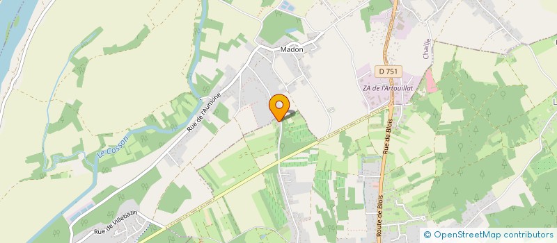 localisation de l'entreprise MONSIEUR ERIC CHAPUZET  LE CONTROIS-EN-SOLOGNE