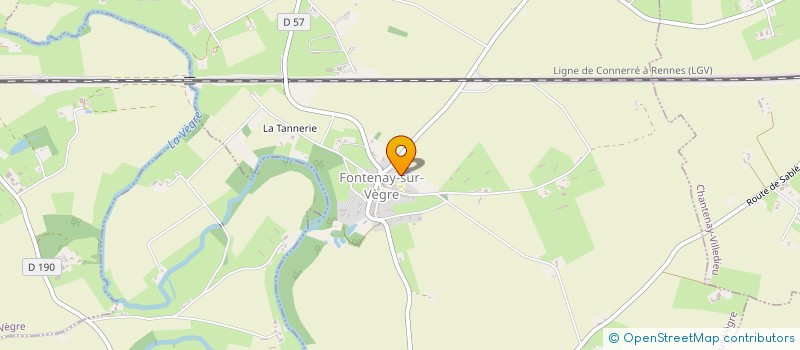 localisation de l'entreprise MONSIEUR ERIC CHARLOT  FONTENAY-SUR-VEGRE