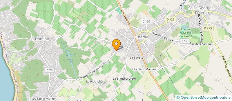 localisation de l'entreprise MONSIEUR ERIC CHASLES à SAINT GEORGES D'OLERON