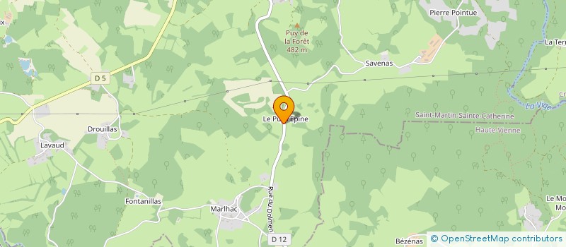 localisation de l'entreprise MONSIEUR ERIC CHASSAGNARD  SAINT-MARTIN-SAINTE-CATHERINE