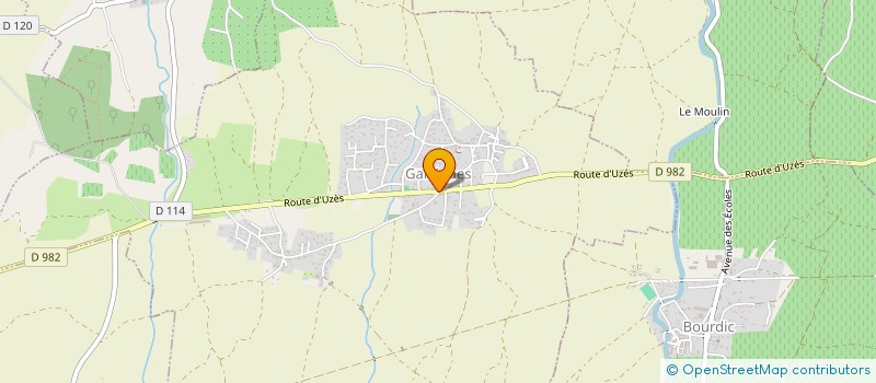 localisation de l'entreprise MONSIEUR ERIC CHATAIN  LA CALMETTE