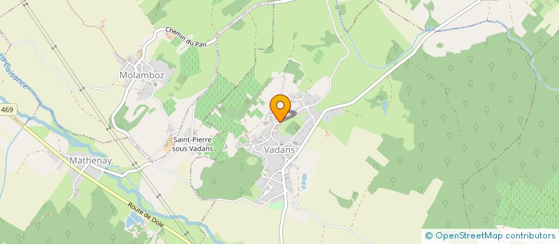 localisation de l'entreprise MONSIEUR ERIC CHATELAIN  VADANS