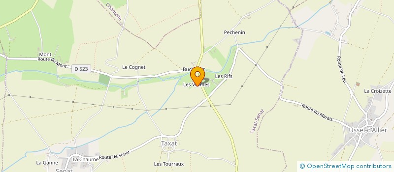 localisation de l'entreprise MONSIEUR ERIC CHATET  FOURILLES