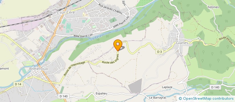 localisation de l'entreprise MONSIEUR ERIC CHAUCHARD  GLANES