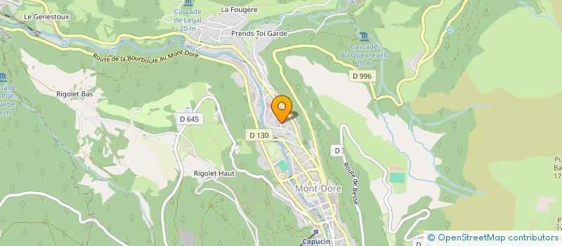 localisation de l'entreprise MONSIEUR ERIC CHAUDE  MONT-DORE