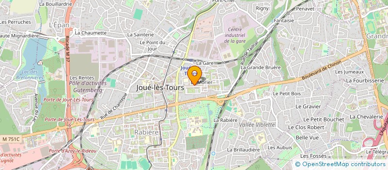 localisation de l'entreprise MONSIEUR ERIC CHAUDET  JOUE-LES-TOURS