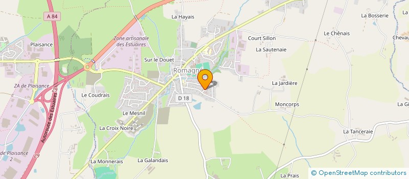 localisation de l'entreprise MONSIEUR ERIC CHAUSSADE-LETZGUS  ROMAGNE