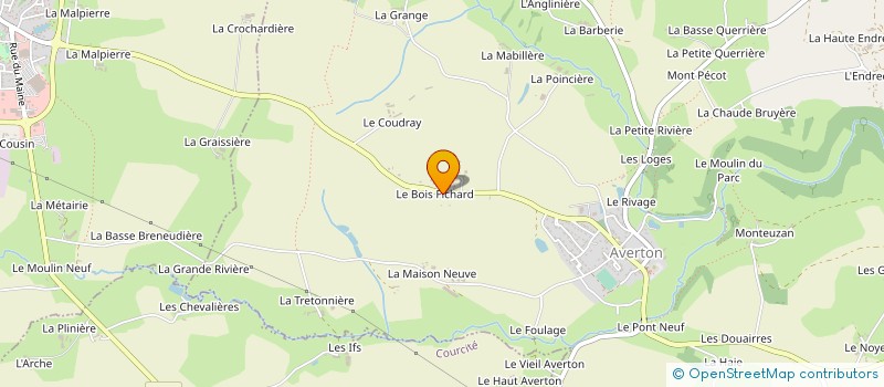 localisation de l'entreprise MONSIEUR ERIC CHAUVEAU  AVERTON