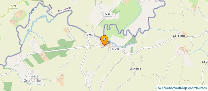 localisation de l'entreprise MONSIEUR ERIC CHAUVIERE à RENNES-EN-GRENOUILLES